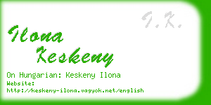 ilona keskeny business card